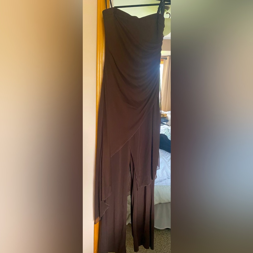 Bisou Bisou one piece brown jumpsuit